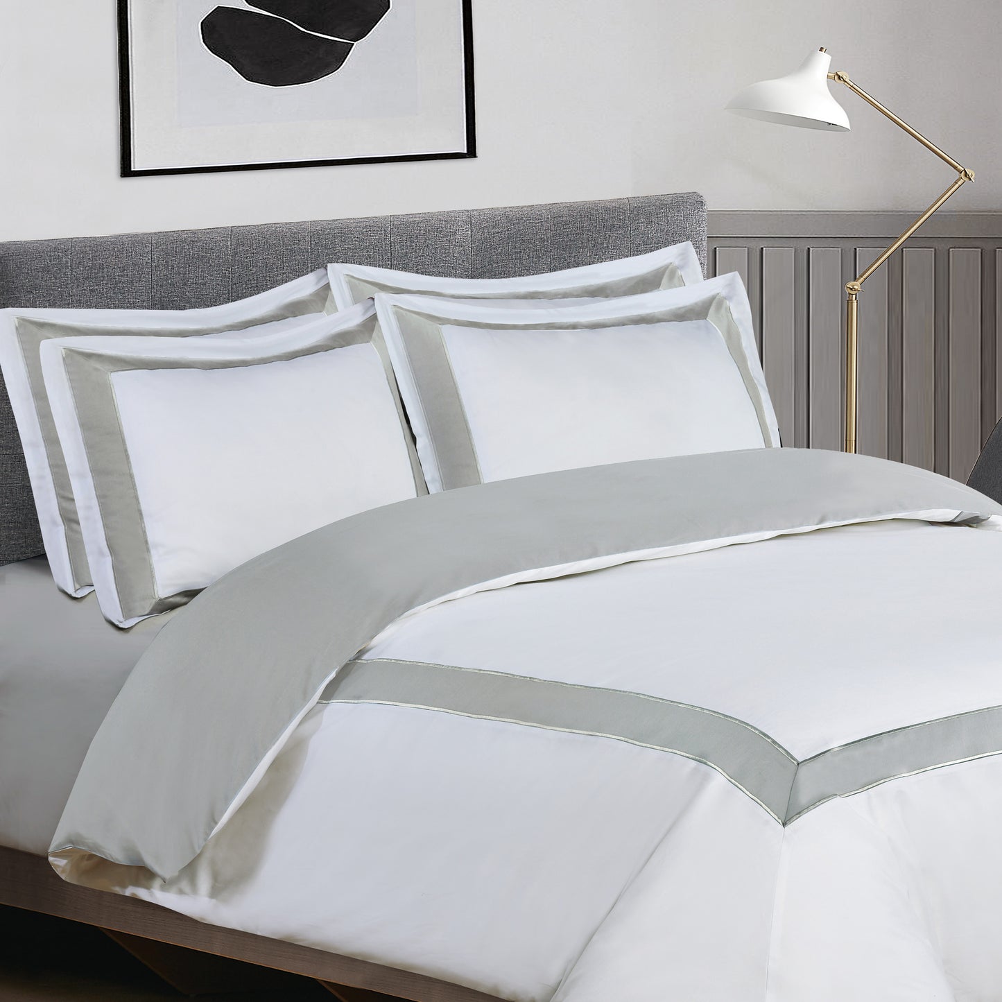 CORSICA Hotel Collection - White/Light Gray #BL60
