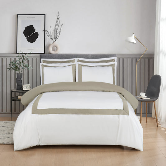 CORSICA Hotel Collection - White/Light Taupe #BL61