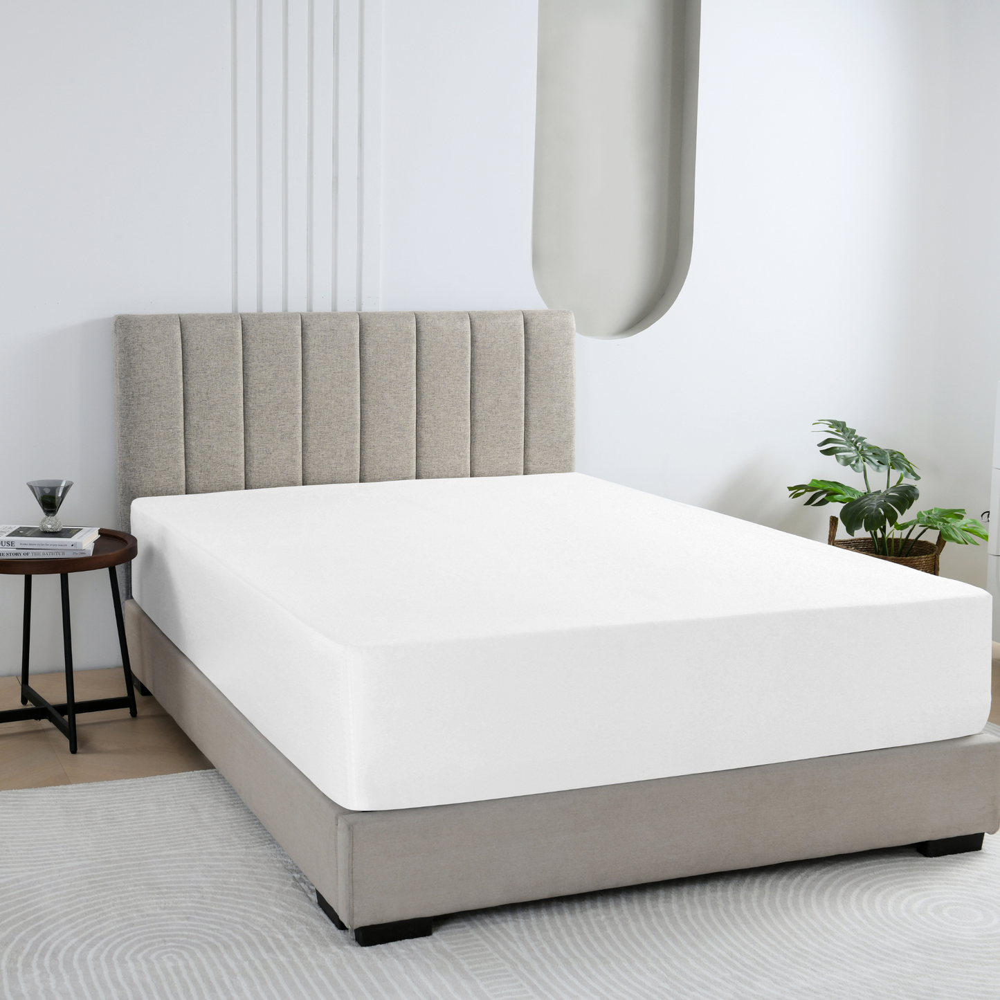 Fitted Sheet - White #BLFS23