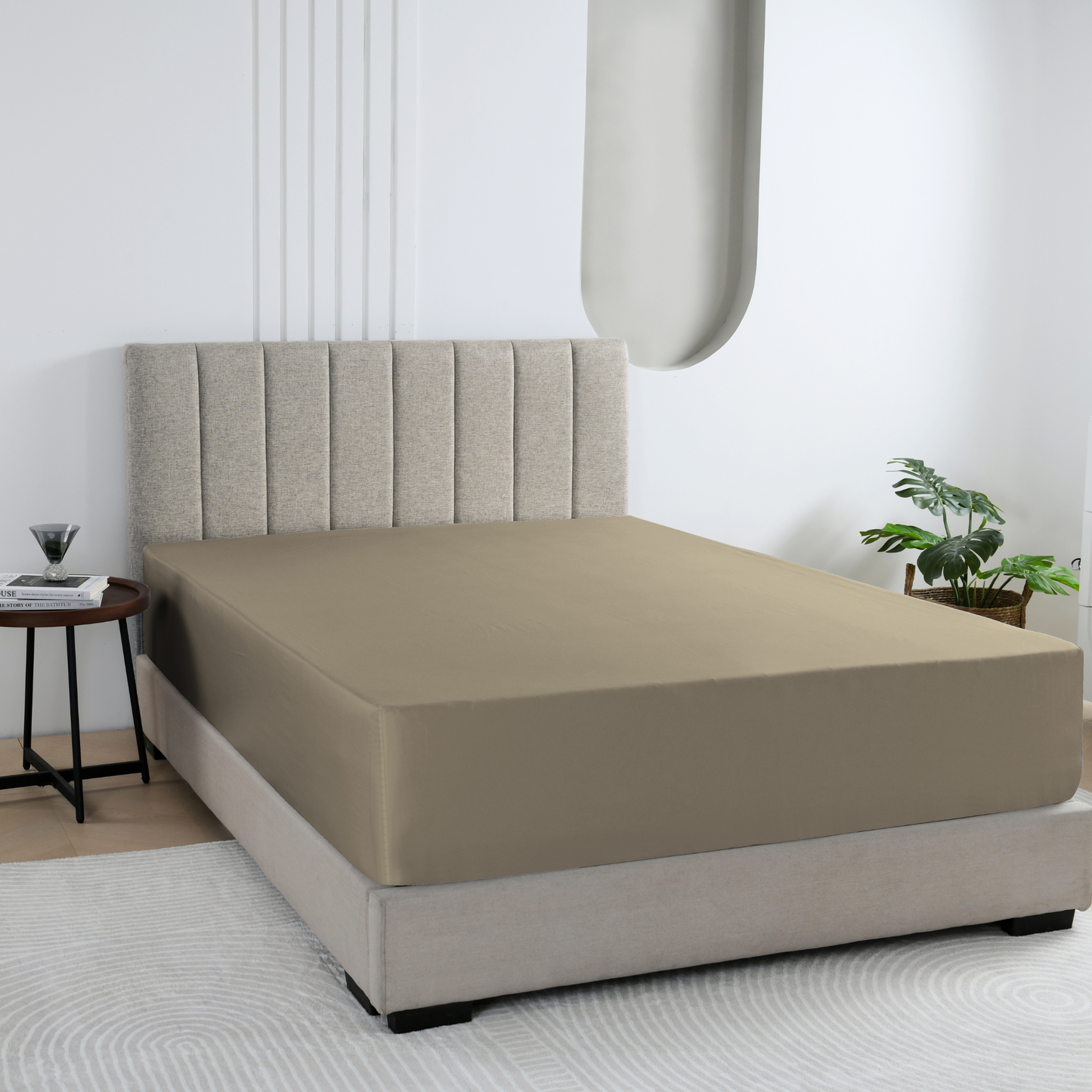 Fitted Sheet - Light Taupe #BLFS28