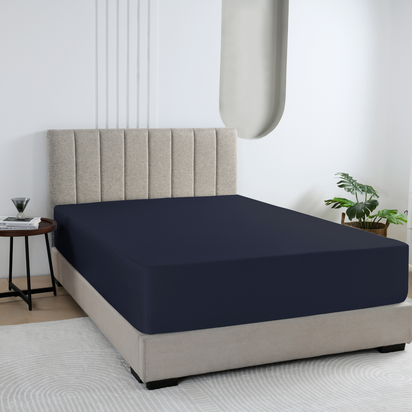 Fitted Sheet - Navy #BLFS30