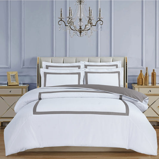 Province Hotel Collection - White - Taupe Tape #BL2-8