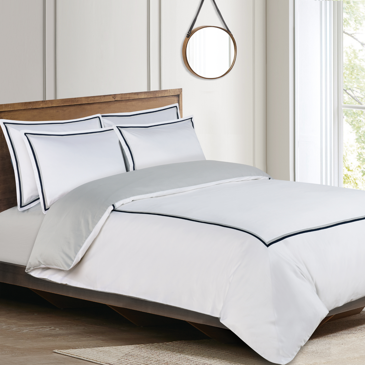 Lyon Hotel Collection - Navy / Gray #BL57