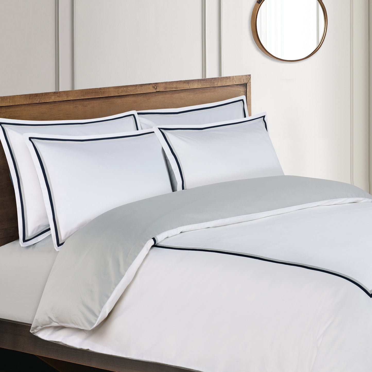 Lyon Hotel Collection - Navy / Gray #BL57