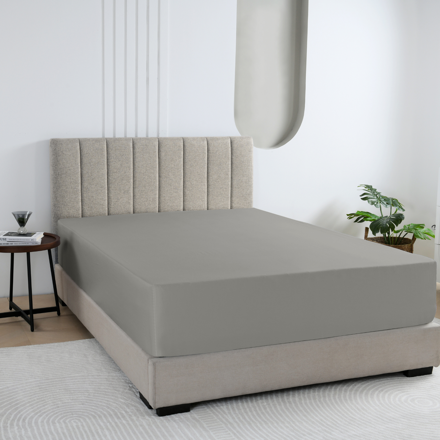 Fitted Sheet - Light Gray #BLFS24