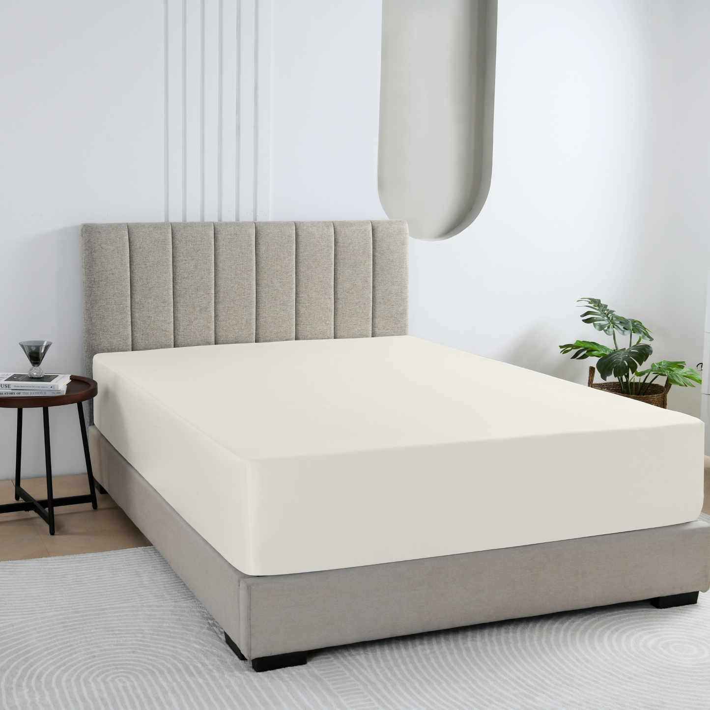 Fitted Sheet - Off White #BLFS25