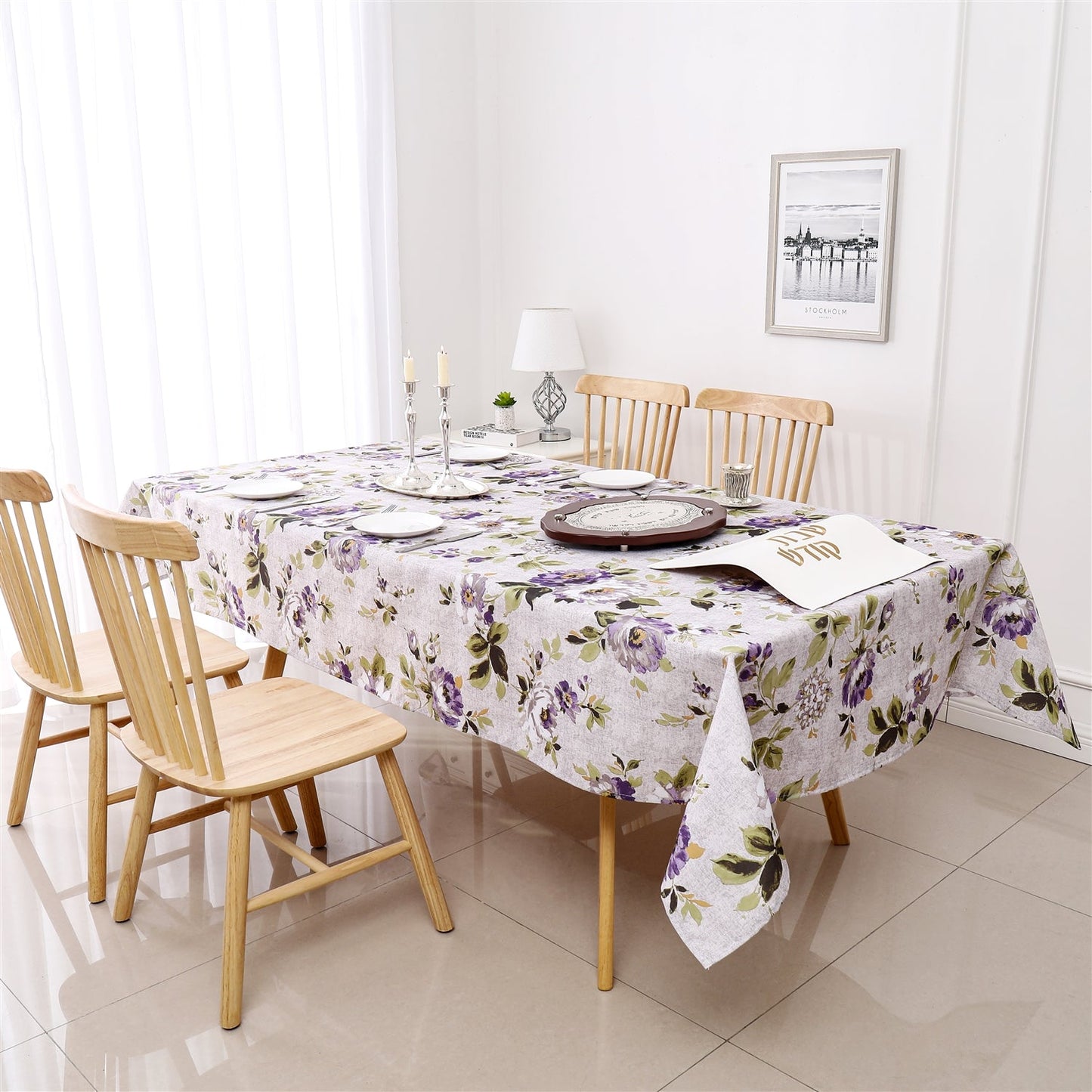 Tablecloth Poly Floral #TC1502