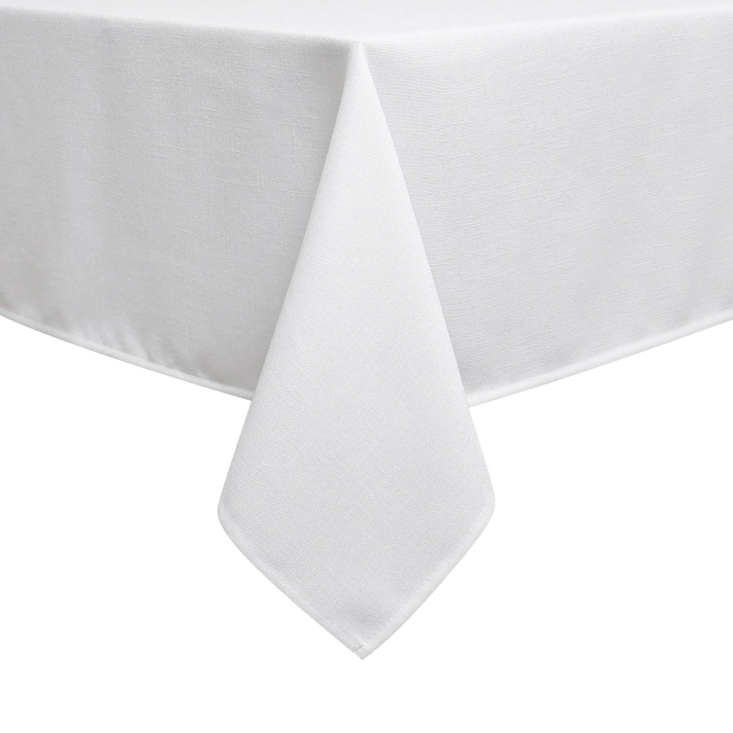 Tablecloth - Value Linen Look - Harvest Weave - White #TC1800