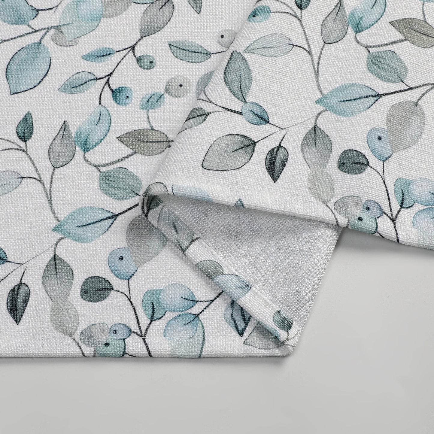 Tablecloth - Value Linen Look - Harvest Weave - Olives - Soft Green and Aqua #TC1808